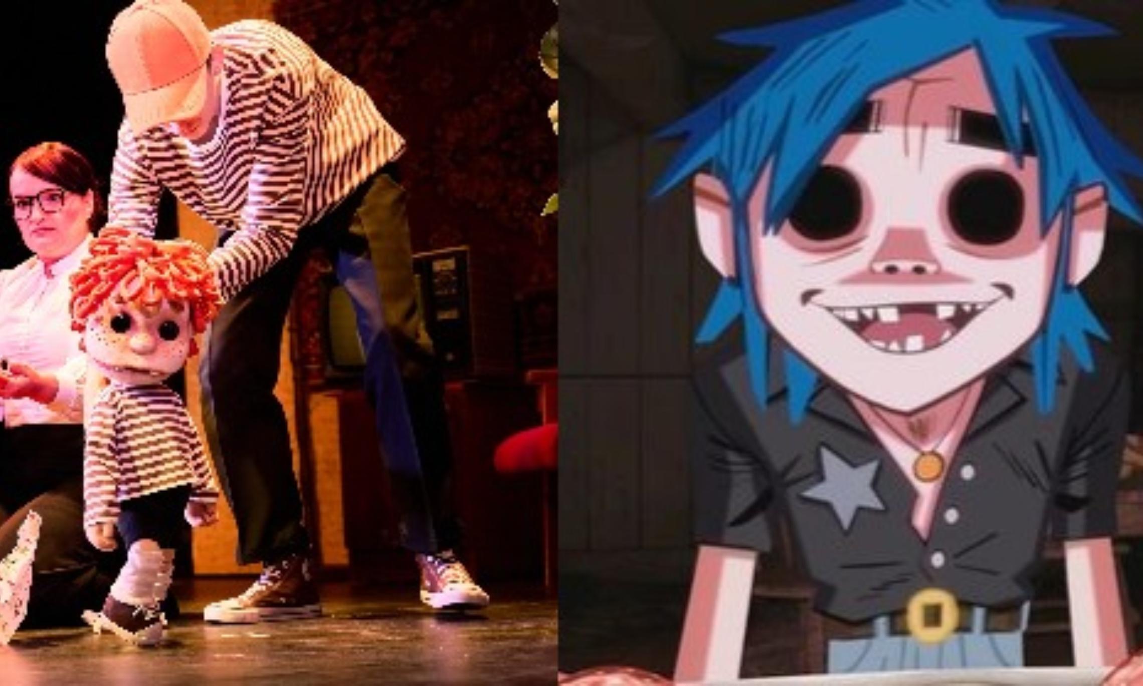Маленький Гоша и персонаж из вселенной группы «Gorillaz» Стюарт Пот
